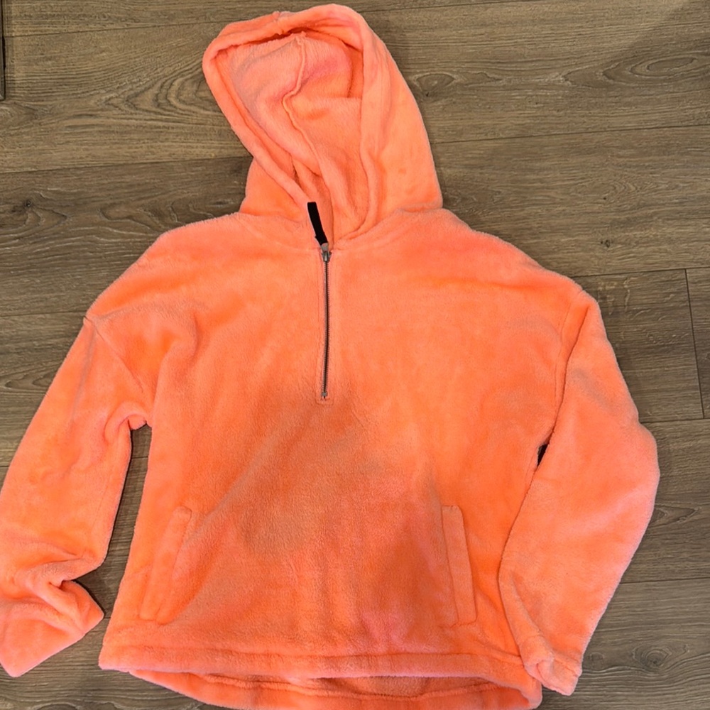 Cozy Coral Fleece Hoodie
